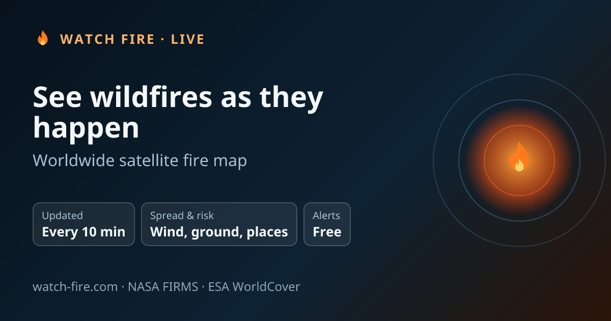Watch Fire – live wildfire map